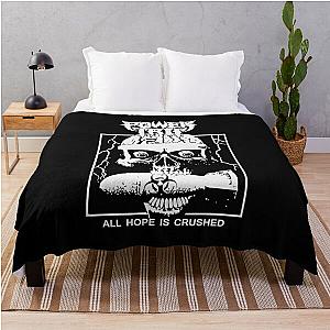 Power Trip Merch Hope Is Crushed Skull Throw Blanket