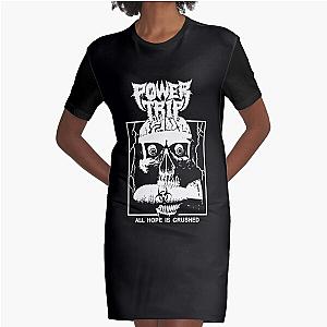 Power Trip Merch Hope Is Crushed Skull Graphic T-Shirt Dress