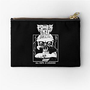 Power Trip Merch Hope Is Crushed Skull Zipper Pouch