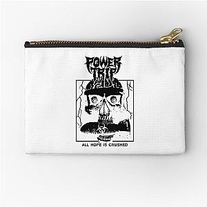 Power Trip Merch Hope Is Crushed Skull Zipper Pouch