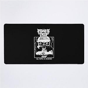 Power Trip Merch Hope Is Crushed Skull Desk Mat