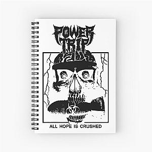 Power Trip Merch Hope Is Crushed Skull Spiral Notebook