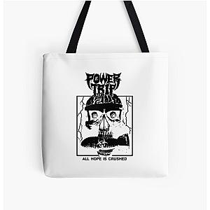 Power Trip Merch Hope Is Crushed Skull All Over Print Tote Bag