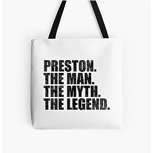 Preston Name Preston The Man The Myth The legend All Over Print Tote Bag RB1207