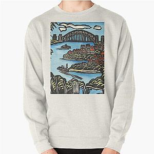 view on bridge  by Margaret Preston Pullover Sweatshirt RB1207