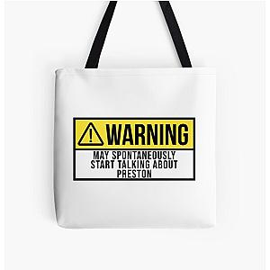 May Spontaneously Start Talking About Preston All Over Print Tote Bag RB1207