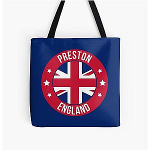 Carry Preston Everywhere, Circular Preston All Over Print Tote Bag RB1207