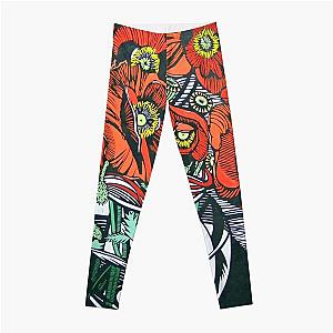 Margaret preston Beautiful orange flowers Leggings RB1207