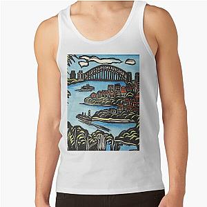 view on bridge  by Margaret Preston Tank Top RB1207