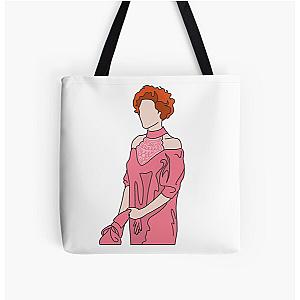 Pretty in Pink Prom Scene silhouette All Over Print Tote Bag