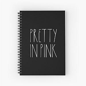 Pretty in Pink White Rae Dunn Inspired Farmhouse Spiral Notebook