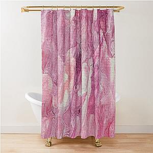 Pretty in Pink Abstract Flower Shower Curtain