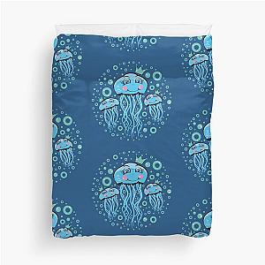 Jellyfish Princess Smiling Duvet Cover