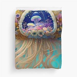 Tender Memories of a Princess Jellyfish Digital Duvet Cover