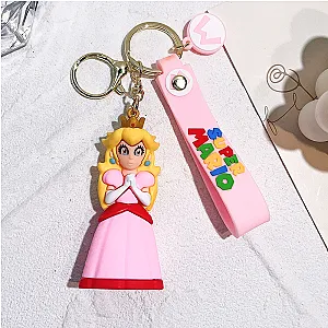 Game Super Mario Bros Princess Peach Keychain