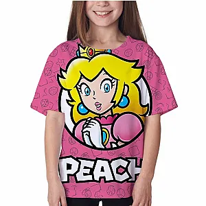 Super Mario Brothers Peach Princess Cosplay T-shirt