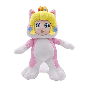 20cm Pink Cat Princess Peach Mario Stuffed Toy Plush