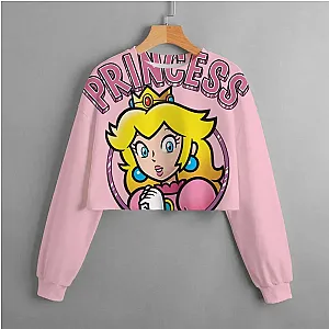 Super Mario Peach Princess Long Sleeve Sweatshirt