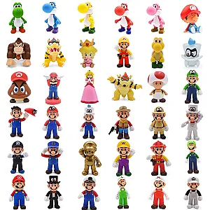 1PC Mini Super Mario Bros Princess Peach Figure Toy