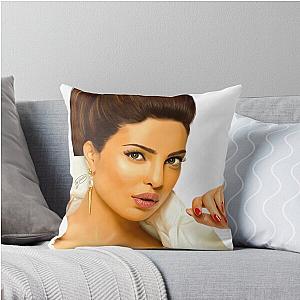 Priyanka Chopra Digital Throw Pillow