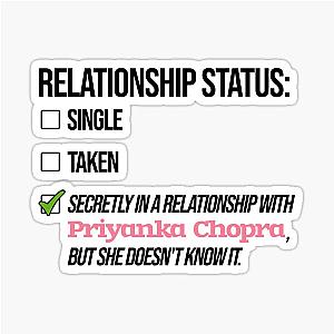 Relationship with Priyanka Chopra Sticker