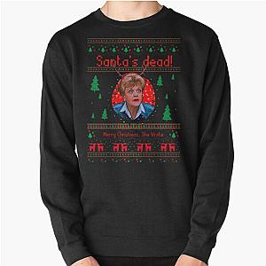 Murder She Wrote Christmas - Jessica Fletcher, Santa's dead! Pullover Sweatshirt