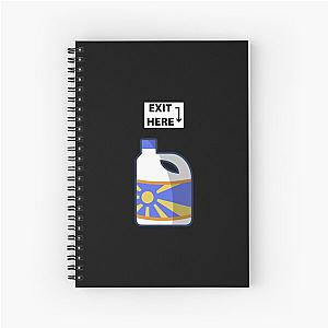 Exit Here - Bleach - Project Zomboid inspired Spiral Notebook