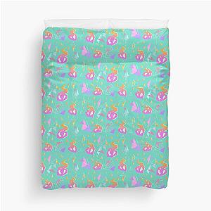 Promare Pattern (Electric Teal) Duvet Cover