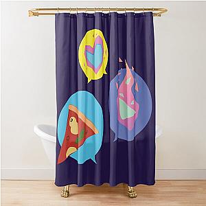 talk about promare! Shower Curtain