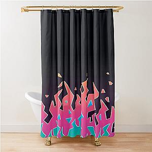 Promare Inspired Flames Shower Curtain