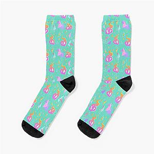 Promare Pattern (Electric Teal) Socks