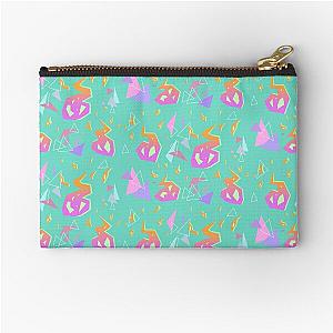 Promare Pattern (Electric Teal) Zipper Pouch