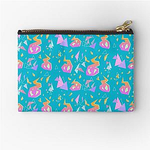 Promare Pattern (Bright Blue) Zipper Pouch