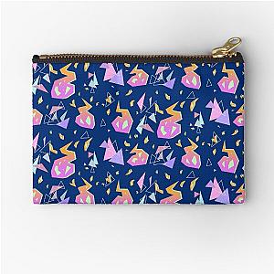 Promare Pattern (Dark Blue) Zipper Pouch