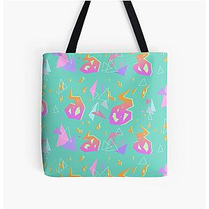 Promare Pattern (Electric Teal) All Over Print Tote Bag