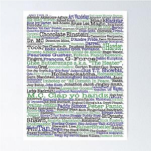 Psych tv show poster, nicknames, Burton Guster Poster