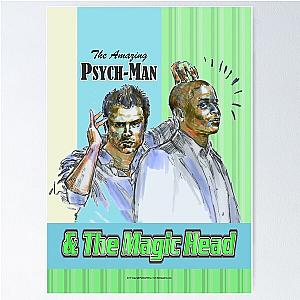 Psych - The Amazing Psych-man & MagicHead Poster