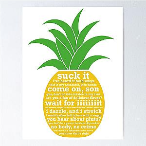 Psych Quotes Pineapple Poster