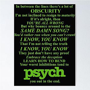 Psych Theme Text  Poster