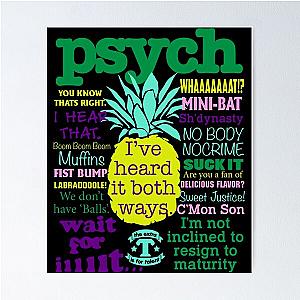 Psych Psych Tv Juliet Ohara Psychic Detective Henry Spencer - Psych Quote   Poster