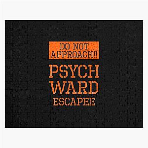 Psych Ward Funny Halloween Prison Jigsaw Puzzle