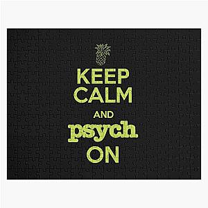 Psych Keep Calm and Psych On Jigsaw Puzzle