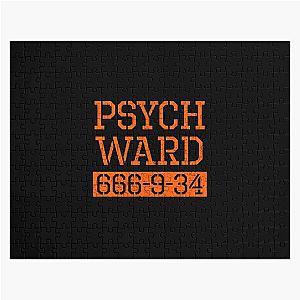 Psych Ward Funny Halloween Prison Jigsaw Puzzle