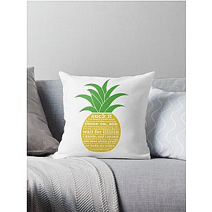 Psych Quotes Pineapple Throw Pillow