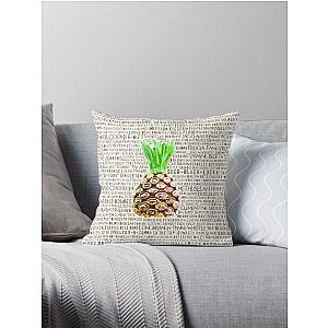 Psych Burton Guster Nicknames - Television Show Pineapple Room Decorative TV Pop Culture Humor Lime Neon Brown Throw Pillow