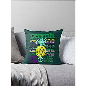 Psych Psych Tv Juliet Ohara Psychic Detective Henry Spencer - Psych Quote   Throw Pillow