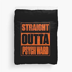 Psych Ward Funny Halloween Prison Duvet Cover