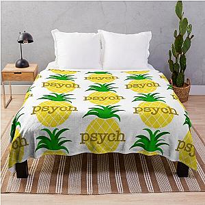 Psych Pineapple Throw Blanket