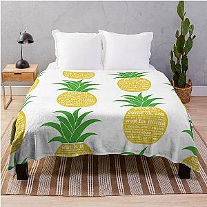 Psych Quotes Pineapple Throw Blanket