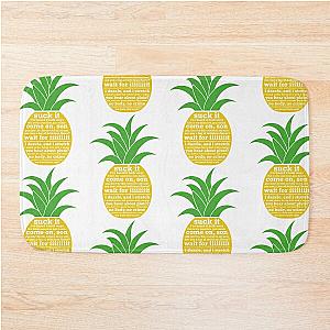 Psych Quotes Pineapple Bath Mat